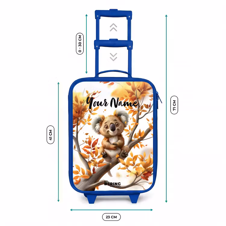 Kenny koala Kinderkoffer - Blauw klein -productfoto_formaten