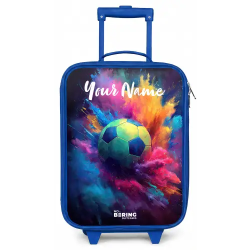 Neon - Bal - Kleurrijk Kinderkoffer - Blauw klein -zz3dotto