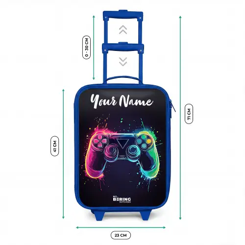 Neon - Controller - Verfspatten - Game Kinderkoffer - Blauw klein -productfoto_formaten