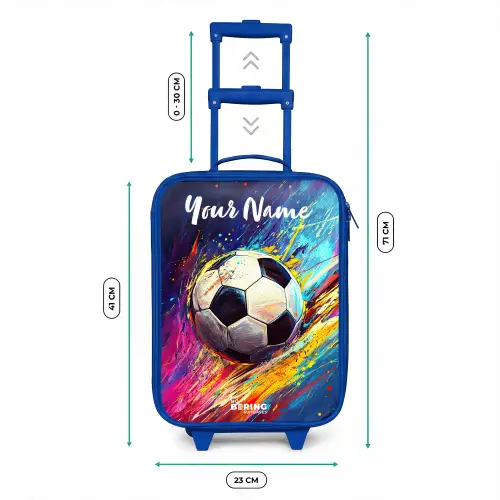 Neon - Voetbal - Kleurrijk Kinderkoffer - Blauw klein -productfoto_formaten