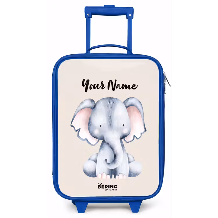 Oane Olifant Kinderkoffer - Blauw klein -zz3dotto