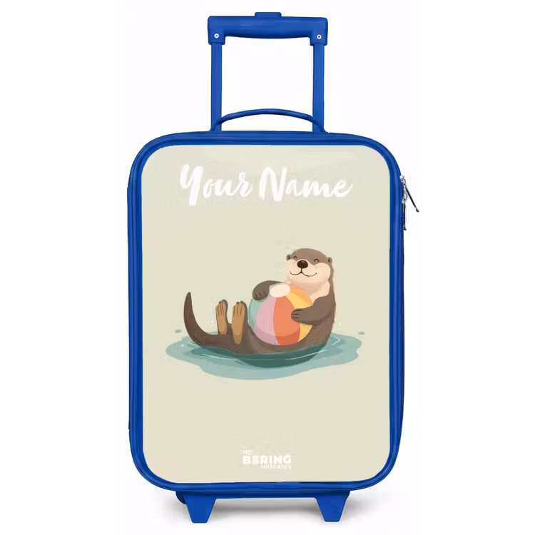 Otter - Strandbal - Water Kinderkoffer - Blauw klein -zz3dotto