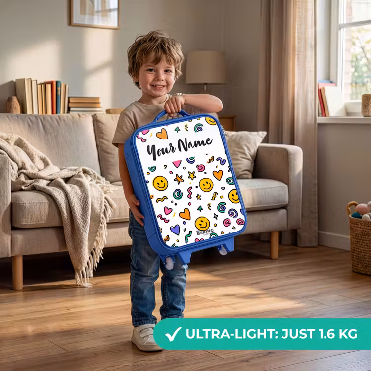 Smiley - Hartje - Ster Kinderkoffer - Blauw klein -sfeer2_EN