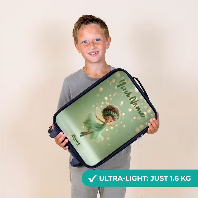 Dansende fee in groen licht Kinderkoffer - Zwart klein -sfeer4_UK