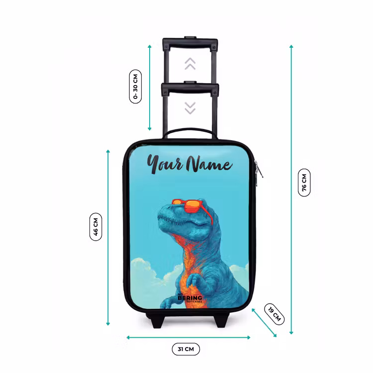 Dino - Zonnebril - Blauw Kinderkoffer - Zwart klein -productfoto_formaten