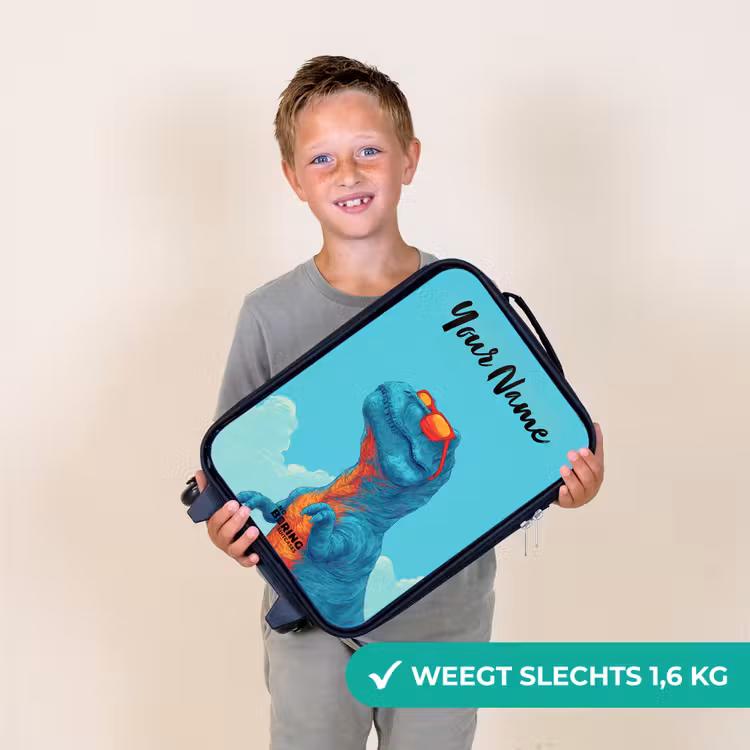 Dino - Zonnebril - Blauw Kinderkoffer - Zwart klein -sfeer4_NL