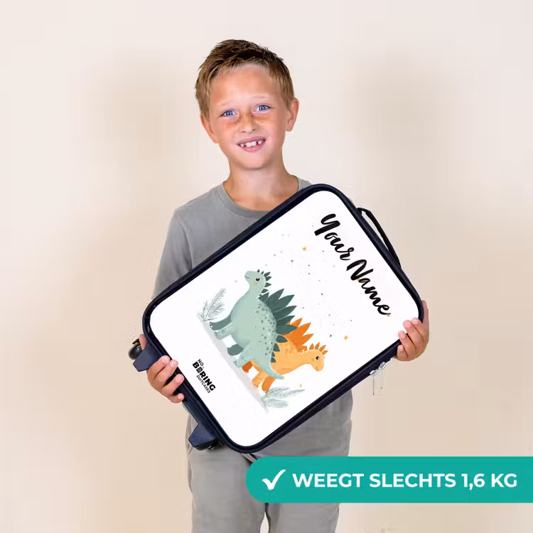 Dinos - Dieren - Sterren Kinderkoffer - Zwart klein -sfeer4_NL