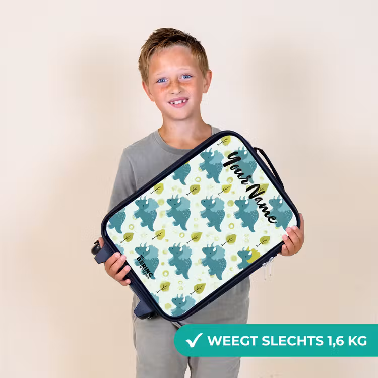 Dinos - Patroon - Natuur Kinderkoffer - Zwart klein -sfeer4_NL