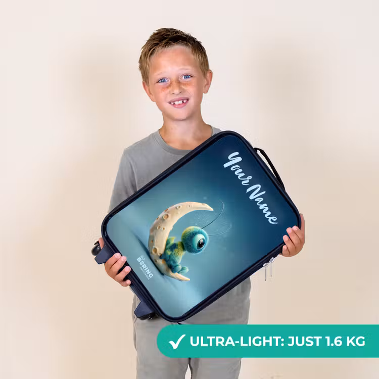 Dromerig Wezentje op de Maan Kinderkoffer - Zwart klein -sfeer4_UK