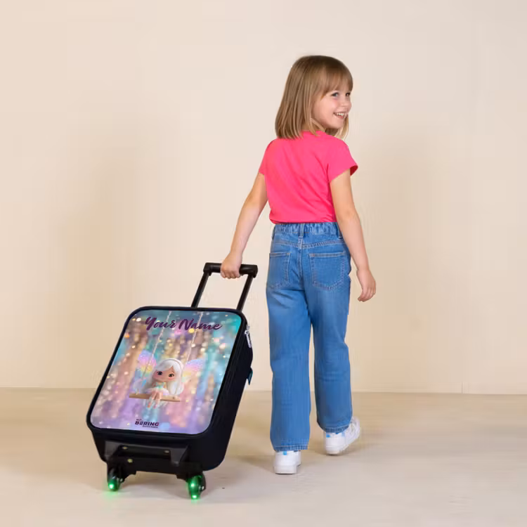 Fee - Elf - Regenboog Kinderkoffer - Zwart klein -sfeer1