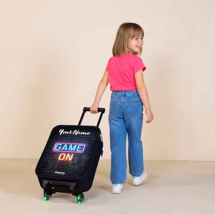 Game - Neon - Muur Kinderkoffer - Zwart klein -sfeer1
