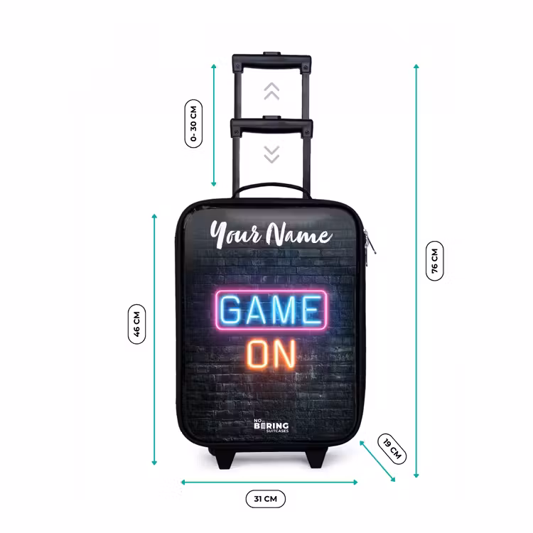 Game - Neon - Muur Kinderkoffer - Zwart klein -productfoto_formaten