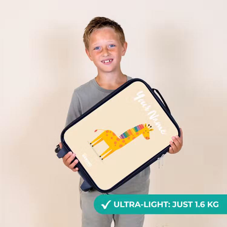 Giraffe - Dier - Kleurrijk Kinderkoffer - Zwart klein -sfeer4_UK