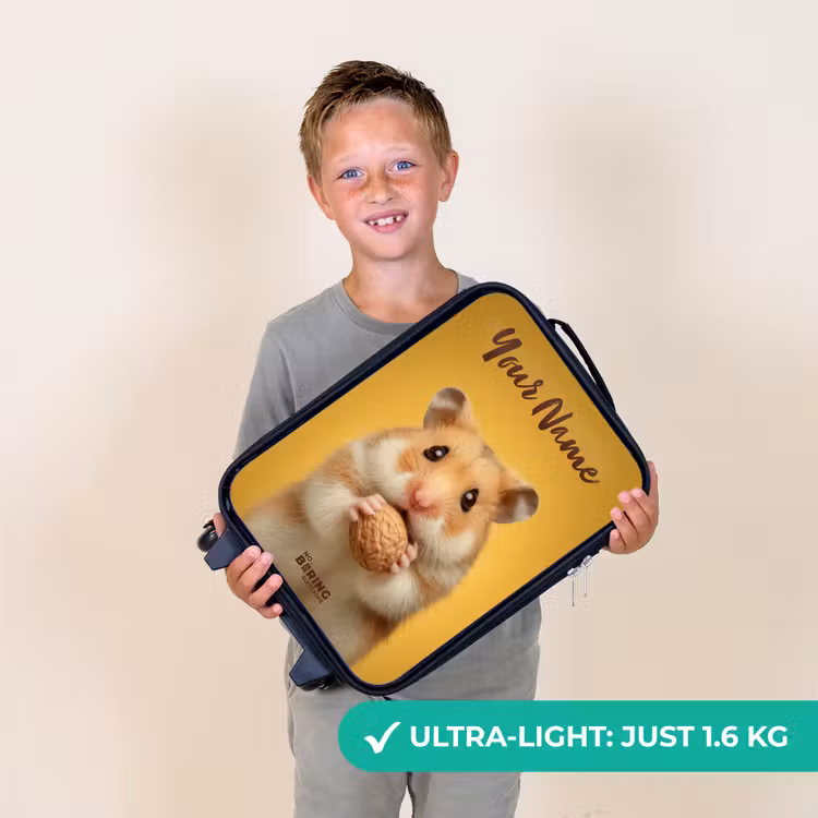 Hamster - Walnoot - Dier Kinderkoffer - Zwart klein -sfeer4_UK