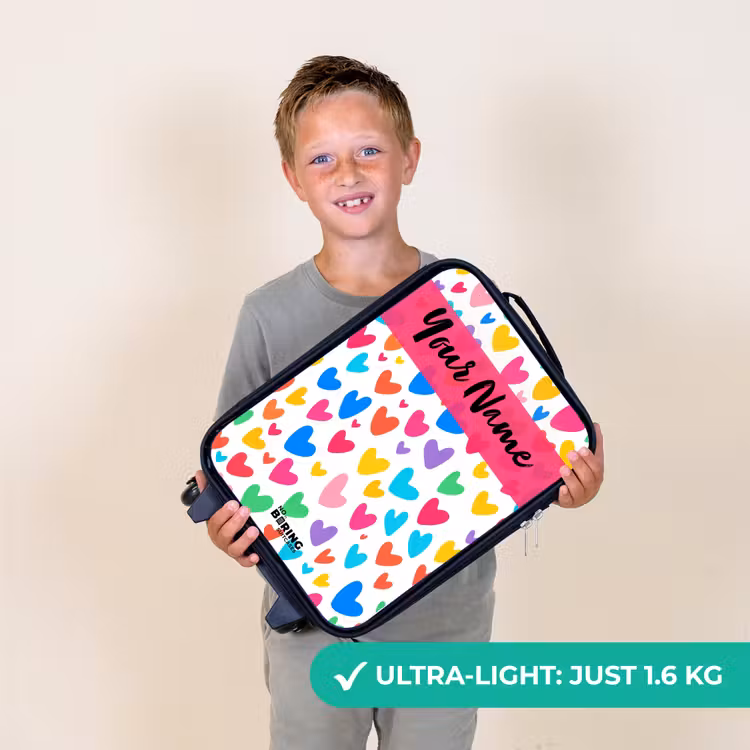 Hartjes - Kleurrijk - Patroon Kinderkoffer - Zwart klein -sfeer4_UK