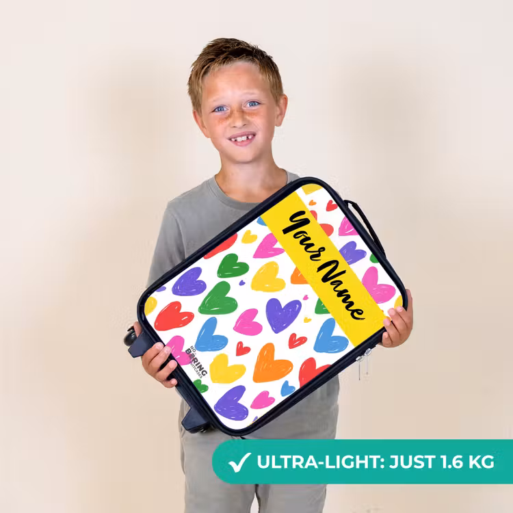Hartjes - Patroon - Kleurrijk Kinderkoffer - Zwart klein -sfeer4_UK