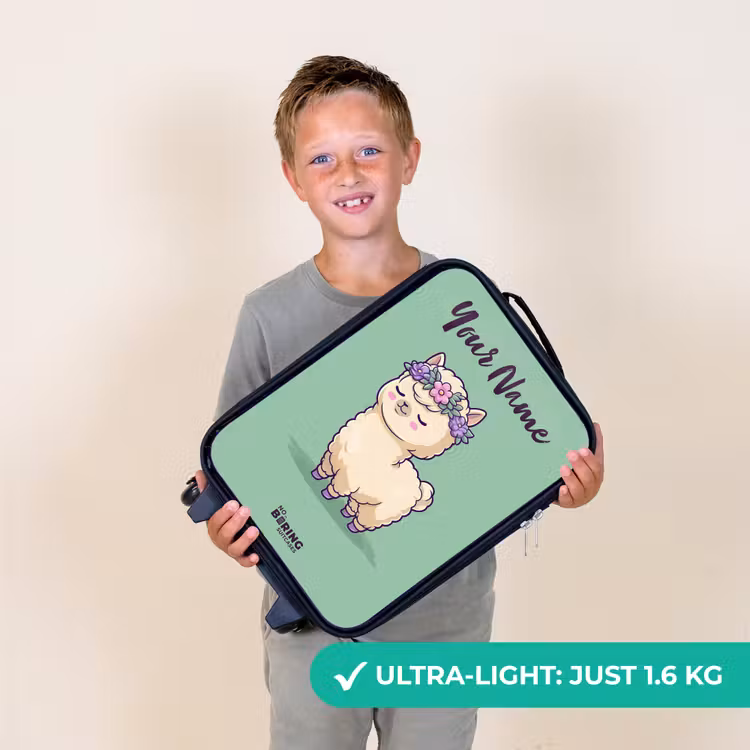 Kawai - Alpaca - Groen Kinderkoffer - Zwart klein -sfeer4_UK