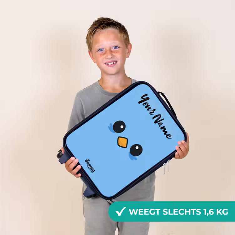 Kawai - Vogel - Blauw Kinderkoffer - Zwart klein -sfeer4_NL