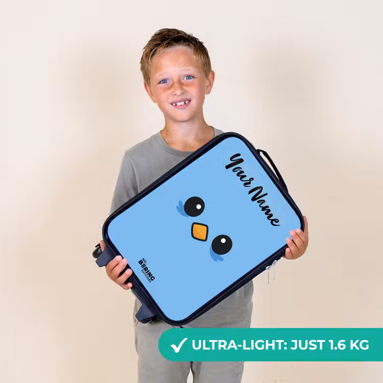 Kawai - Vogel - Blauw Kinderkoffer - Zwart klein -sfeer4_UK