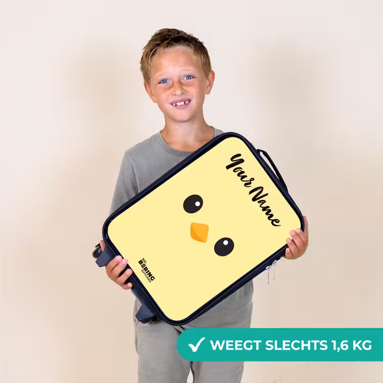 Kawai - Kuiken - Geel Kinderkoffer - Zwart klein -sfeer4_NL
