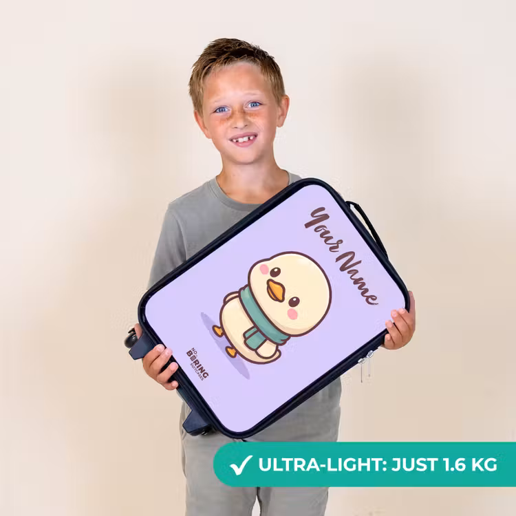 Kawai - Eend - Sjaal Kinderkoffer - Zwart klein -sfeer4_UK