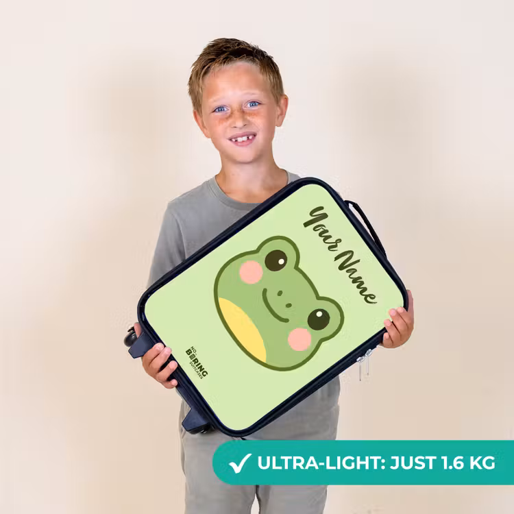 Kawai - Kikker - Groen Kinderkoffer - Zwart klein -sfeer4_UK