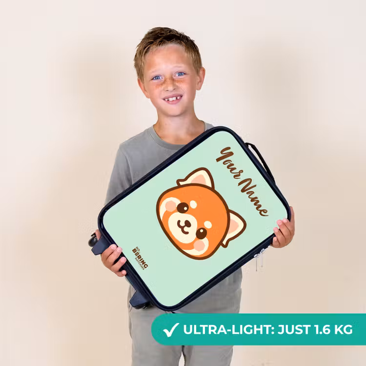 Kawai - Rode panda - Groen Kinderkoffer - Zwart klein -sfeer4_UK