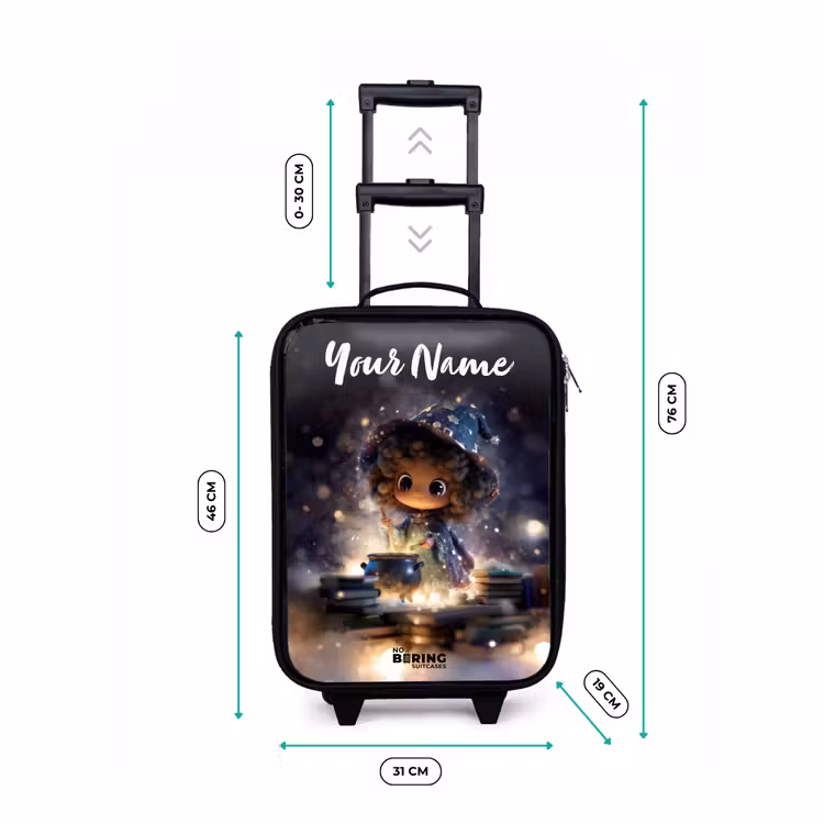 Magische Nacht vol Toverkunst Kinderkoffer - Zwart klein -productfoto_formaten