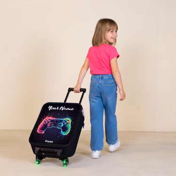 Neon - Controller - Verfspatten - Game Kinderkoffer - Zwart klein -sfeer1