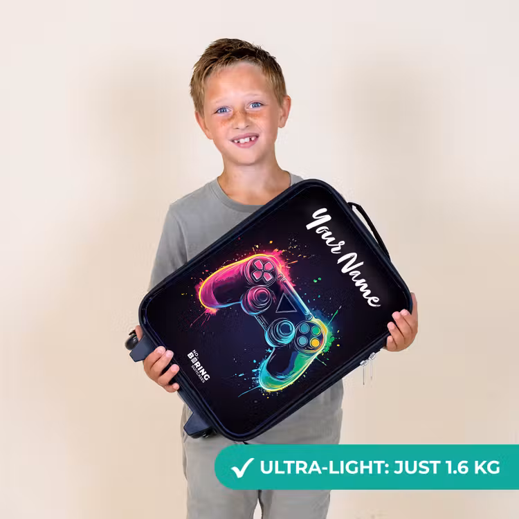 Neon - Controller - Verfspatten - Game Kinderkoffer - Zwart klein -sfeer4_UK