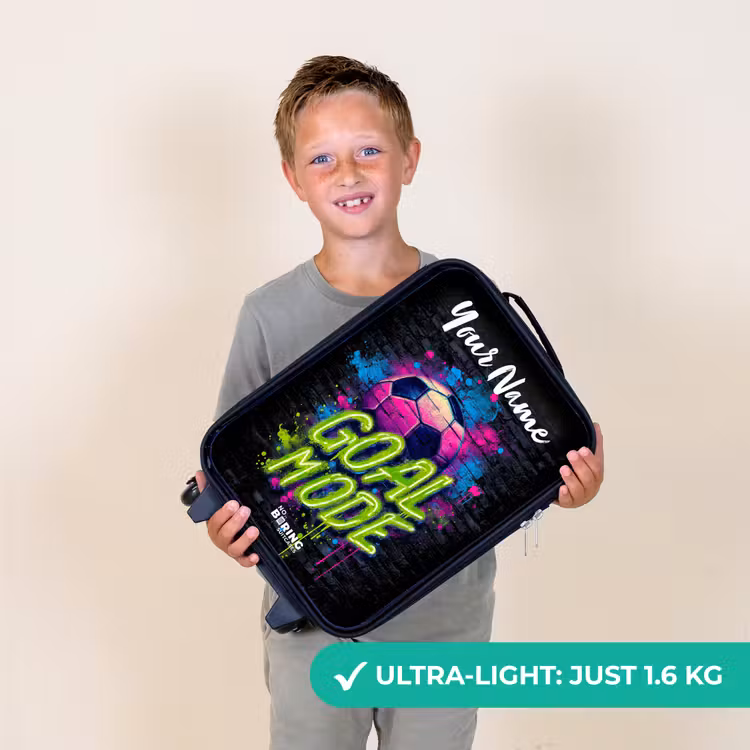 Neon - Graffiti - Voetbal - Kleurrijk Kinderkoffer - Zwart klein -sfeer4_UK