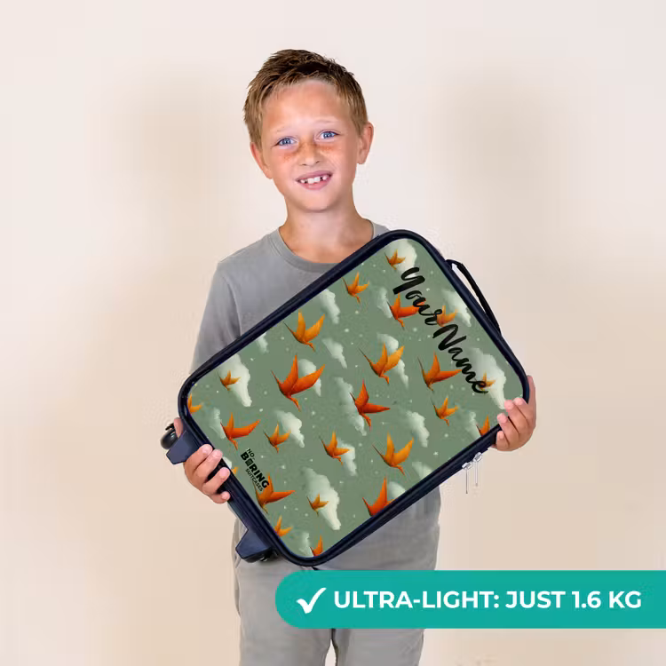 Patroon - Dino - Pterosaurussen Kinderkoffer - Zwart klein -sfeer4_UK