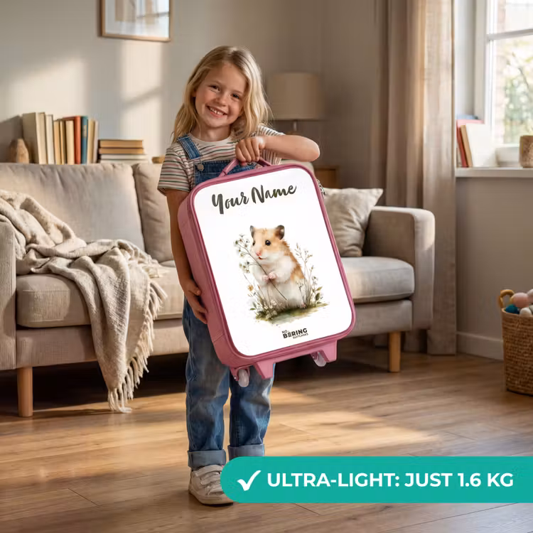 Dier - Natuur - Hamster Kinderkoffer - Roze klein -sfeer2_EN