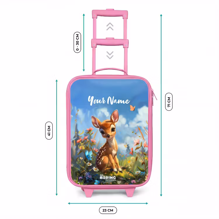 Bailey bloemenhertje Kinderkoffer - Roze klein -productfoto_formaten
