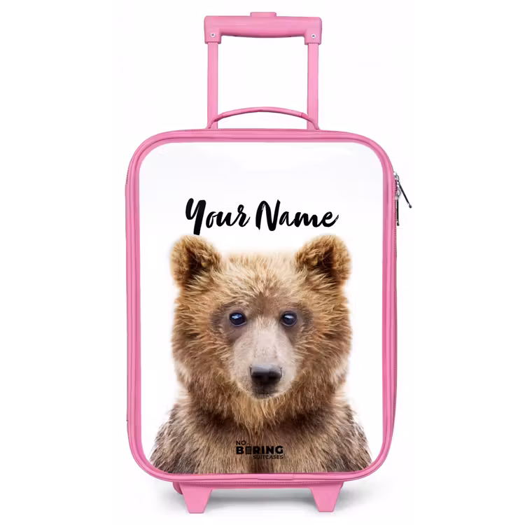 Bennie Beer Kinderkoffer - Roze klein -zz3dotto