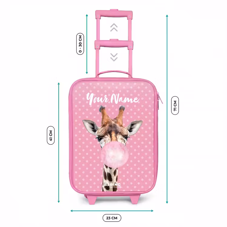 Bubblegum Billy Kinderkoffer - Roze klein -productfoto_formaten
