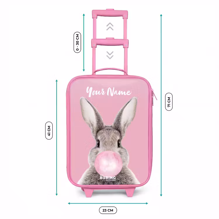 Kauwend knaagje Kinderkoffer - Roze klein -productfoto_formaten