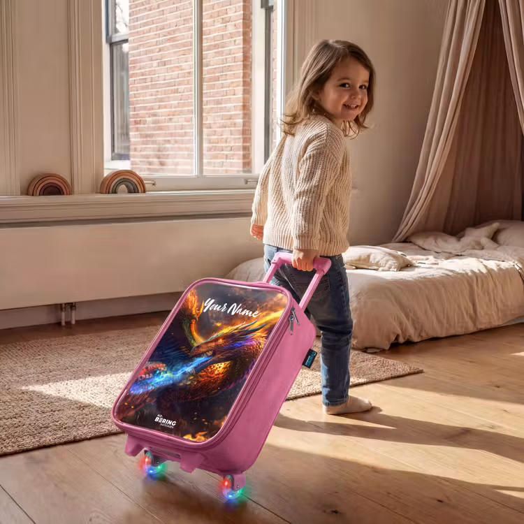 Chroma krijger Kinderkoffer - Roze klein -sfeer1