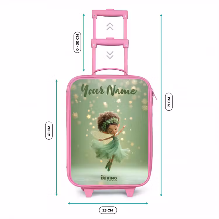 Dansende fee in groen licht Kinderkoffer - Roze klein -productfoto_formaten