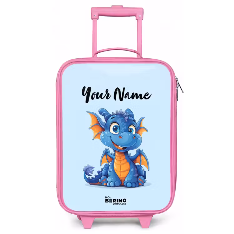Dinky draakje Kinderkoffer - Roze klein -zz3dotto