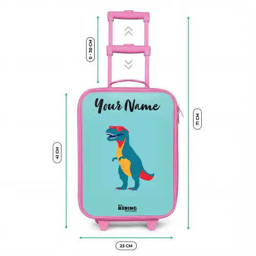 Dino - Dier - Zonnebril Kinderkoffer - Roze klein -productfoto_formaten