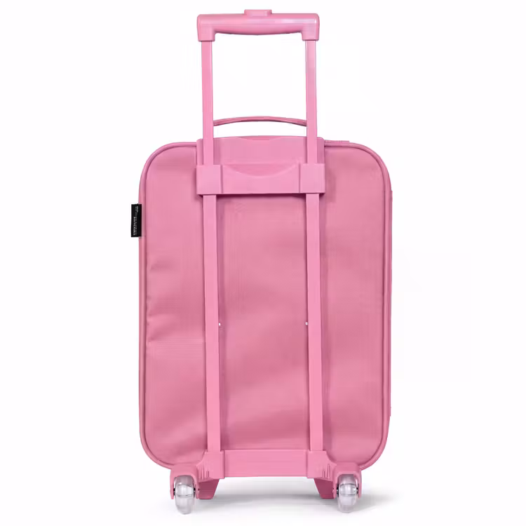 Dino - Dieren - Patroon Kinderkoffer - Roze klein -achterkant