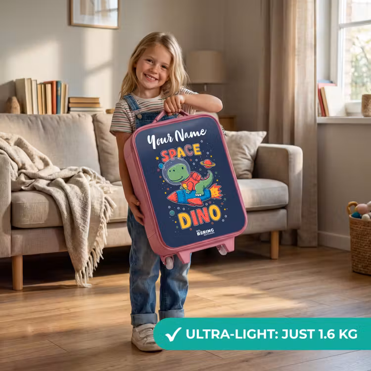 Dinosaurus - Groen - Raket - Sterrenhemel Kinderkoffer - Roze klein -sfeer2_EN