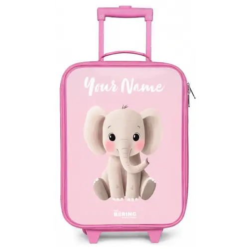 Olifant - Grijs - Baby - Slurf Kinderkoffer - Roze klein -zz3dotto