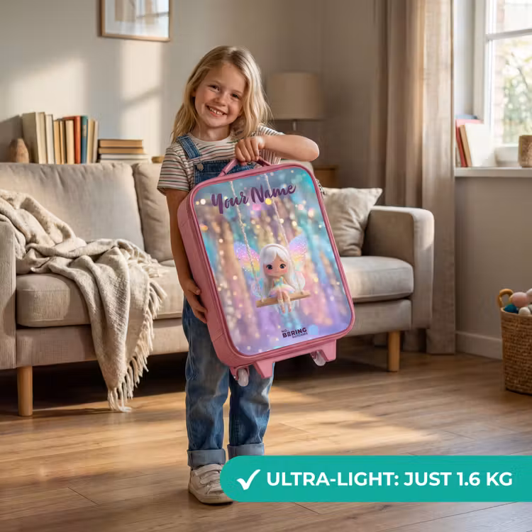 Fee - Elf - Regenboog Kinderkoffer - Roze klein -sfeer2_EN