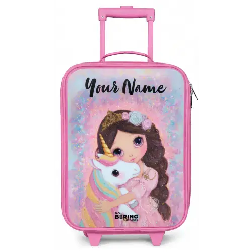 Meisje - Eenhoorn - Glitter Kinderkoffer - Roze klein -zz3dotto