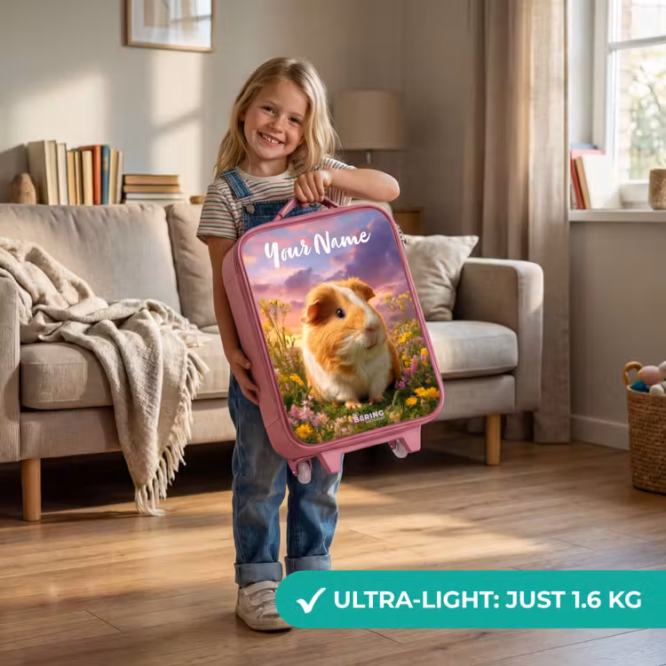 Cavia - Natuur - Dier Kinderkoffer - Roze klein -sfeer2_EN