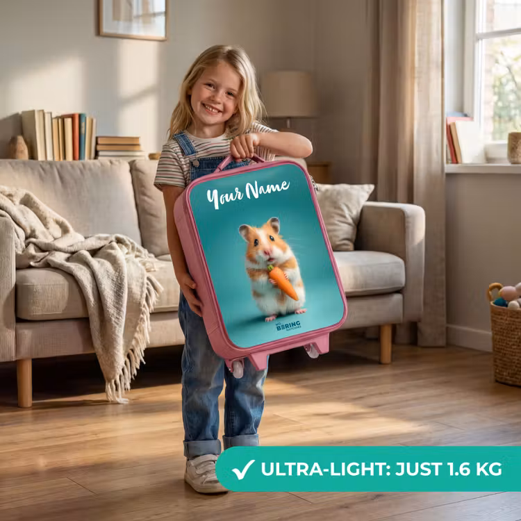 Hamster - Wortel - Dier Kinderkoffer - Roze klein -sfeer2_EN