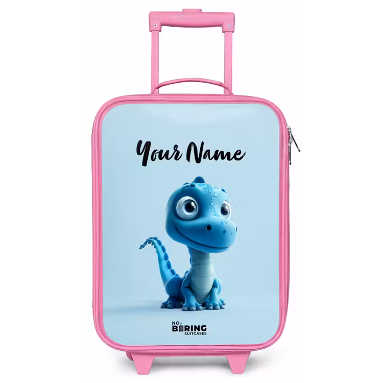 Blije Bronto Kinderkoffer - Roze klein -zz3dotto
