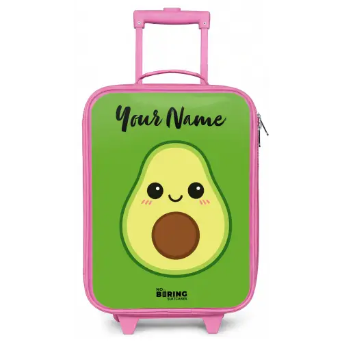 Kawai - Avocado - Groen Kinderkoffer - Roze klein -zz3dotto